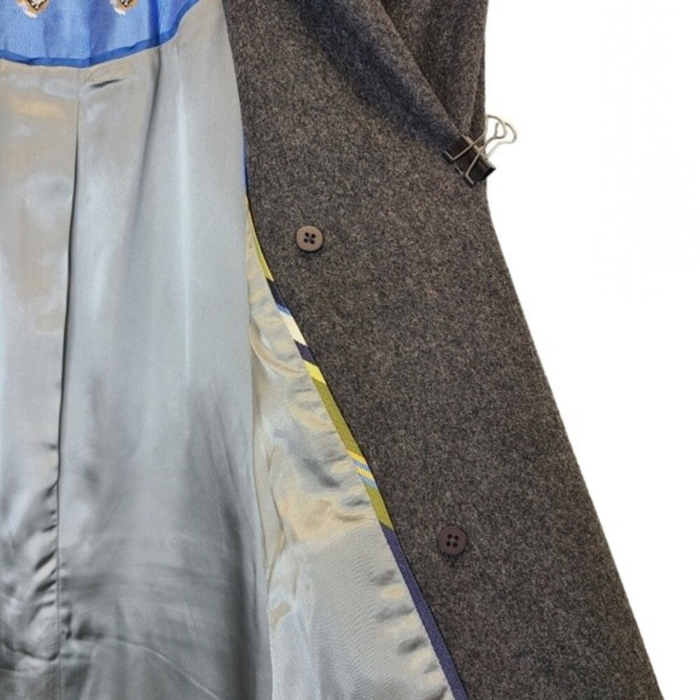 J. Crew Grey Double Breasted Woolblend Peacoat M - Picture 13 of 16